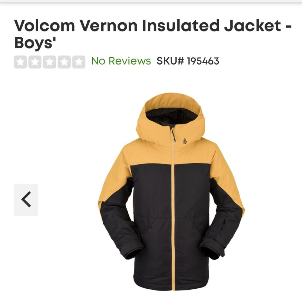 Volcom Ski Jacket Boys